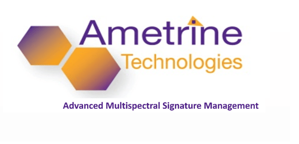 Ametrine Technologies Logo with tagline Advanced Multispectral Signature Management